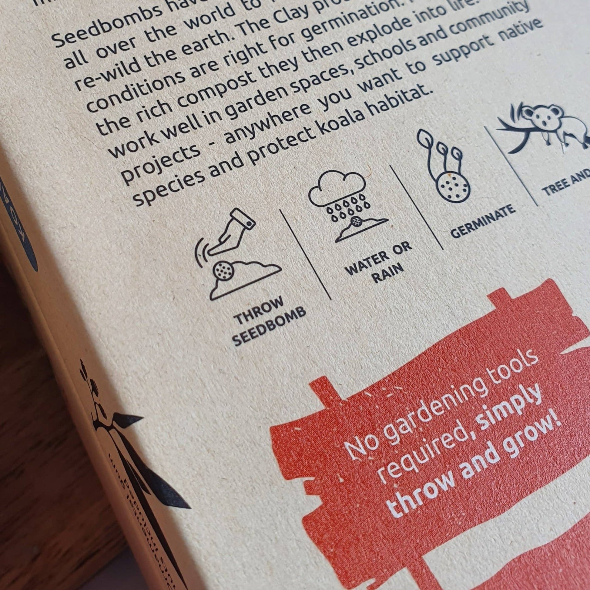 Native Seed Bombs Koala Food with Ornamental Gum Nuts Home & Garden > Garden Accessories > Native Seeds - Minimalist Gardener