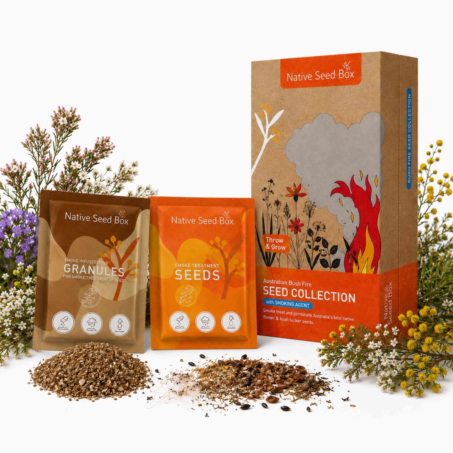 Native Seed Box | Bushfire Collection (Australian Flowers & Tucker) Home & Garden > Garden Accessories > Native Seeds - Minimalist Gardener