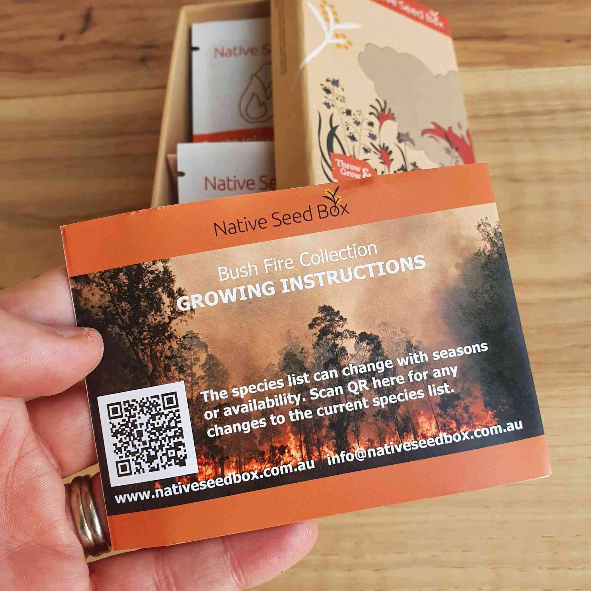 Native Seed Box | Bushfire Collection (Australian Flowers & Tucker) Home & Garden > Garden Accessories > Native Seeds - Minimalist Gardener
