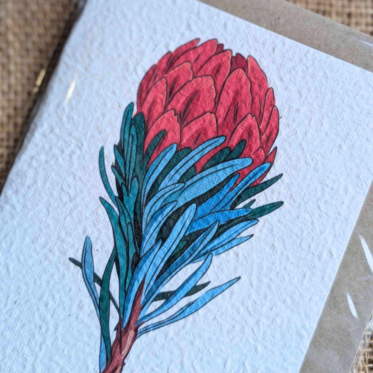 Recycled Plantable Greeting Card | Waratah Gardening Gifts > Greeting Cards > Plantable Paper Card - Minimalist Gardener