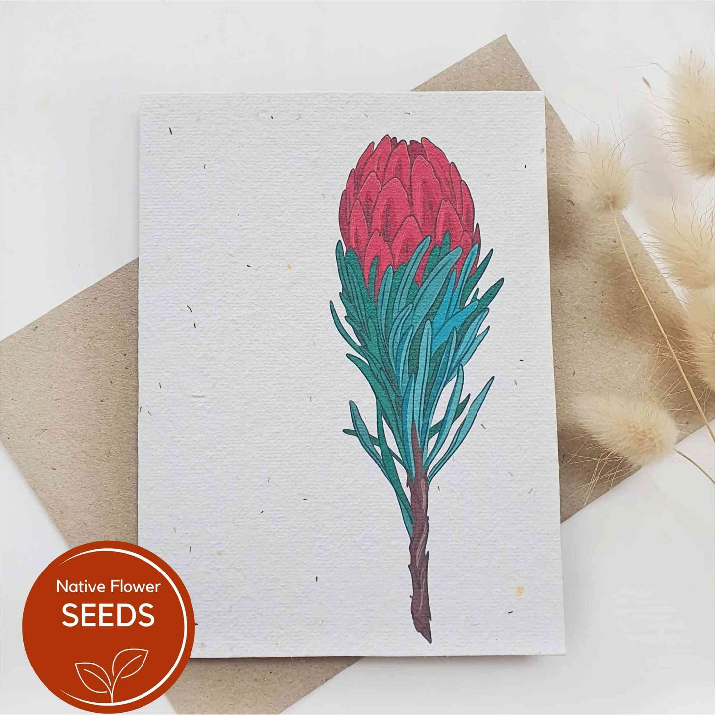 Recycled Plantable Greeting Card | Waratah Gardening Gifts > Greeting Cards > Plantable Paper Card - Minimalist Gardener