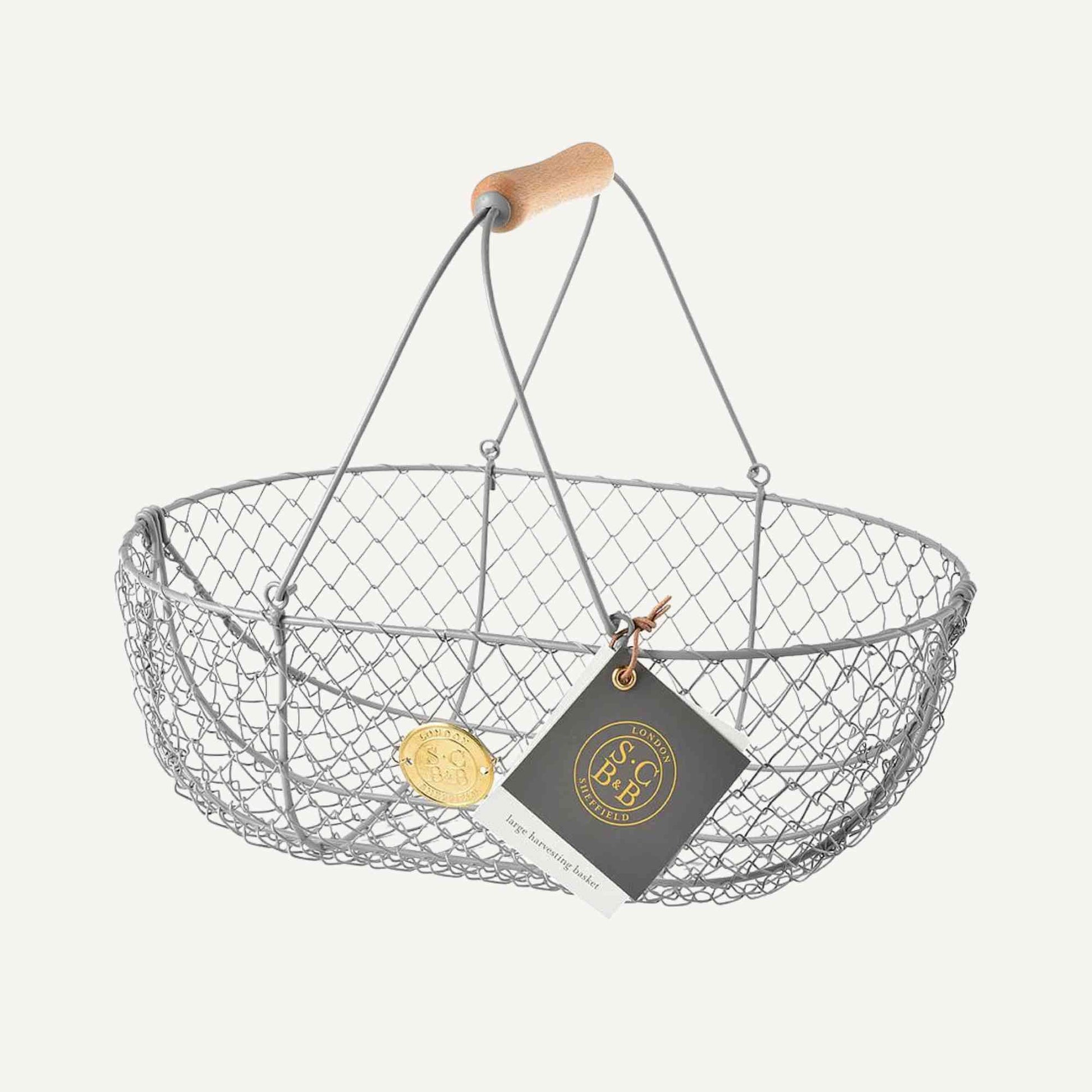 Sophie Conran Harvesting Basket | Grey Garden Organisation > Storage > Storage Bag - Minimalist Gardener