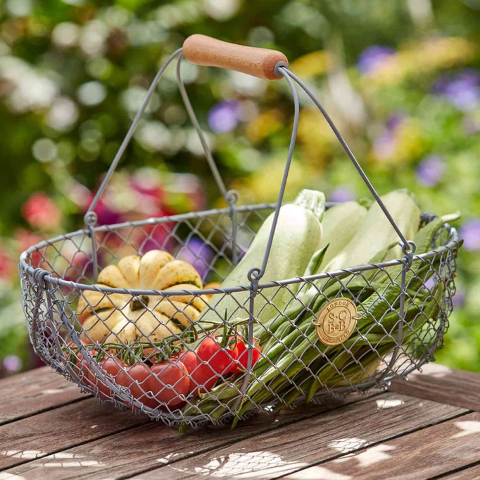 Sophie Conran Harvesting Basket | Grey Garden Organisation > Storage > Storage Bag - Minimalist Gardener