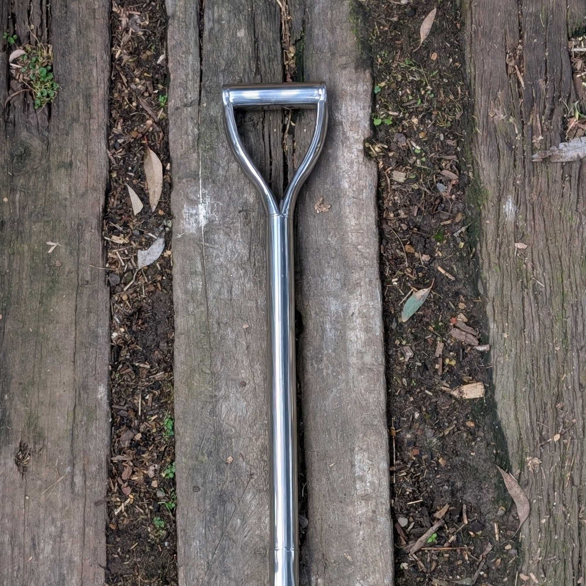 Stainless Steel D - Grip Garden Shovel Small Home & Garden > Garden Tools > Gardening Tools - Minimalist Gardener