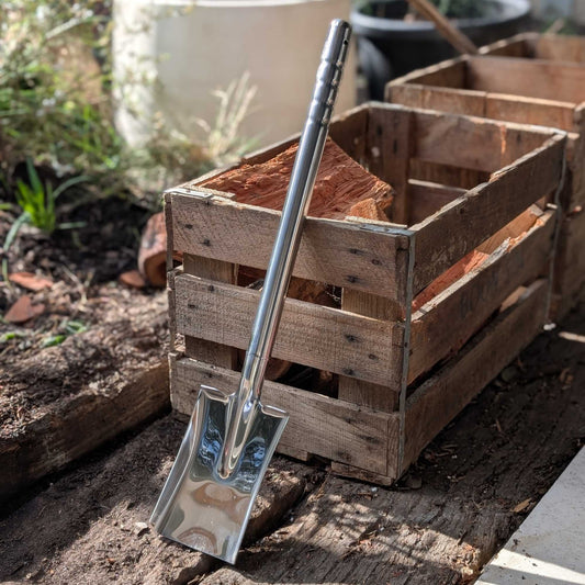 Stainless Steel Straight Garden Shovel Small Home & Garden > Garden Tools > Gardening Tools - Minimalist Gardener