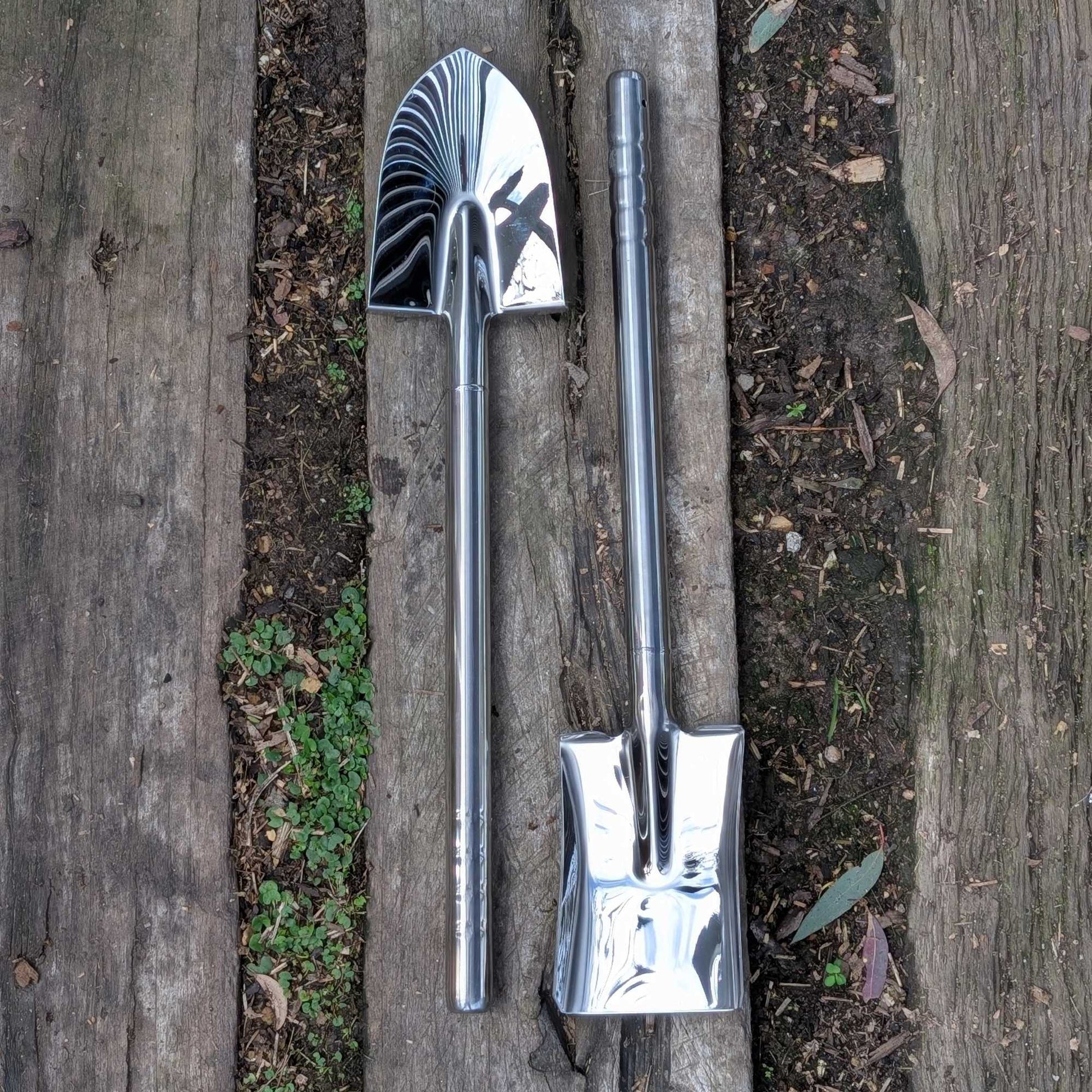 Stainless Steel Straight Garden Spade Small Home & Garden > Garden Tools > Gardening Tools - Minimalist Gardener