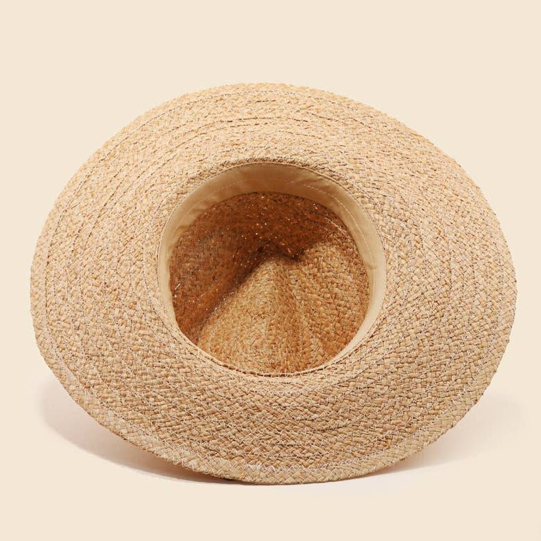 Straw Braid Flat Brim Garden Sun Hat Light Home & Garden > Personal Protection > Garden Sun Hat - Minimalist Gardener