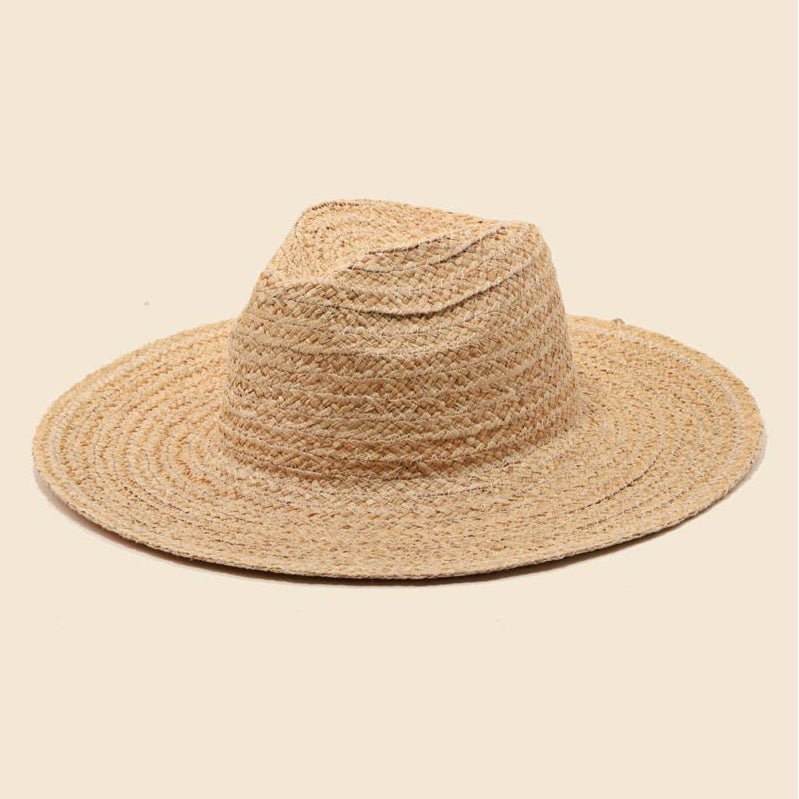 Straw Braid Flat Brim Garden Sun Hat Light Home & Garden > Personal Protection > Garden Sun Hat - Minimalist Gardener