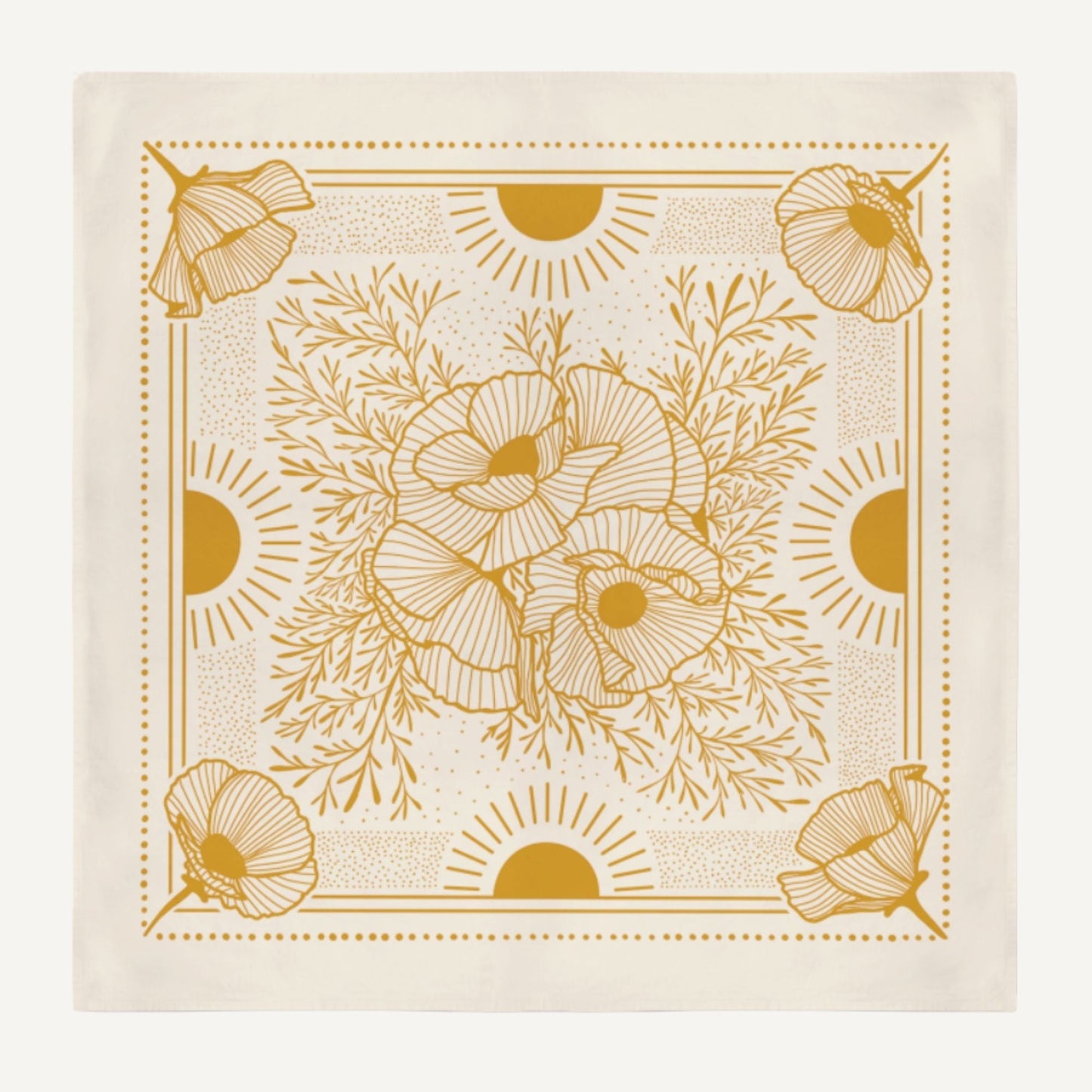 Sunrise Garden Bandana | 100% Cotton Home & Garden > Garden Gloves & Gear > Gardening Bandana - Minimalist Gardener