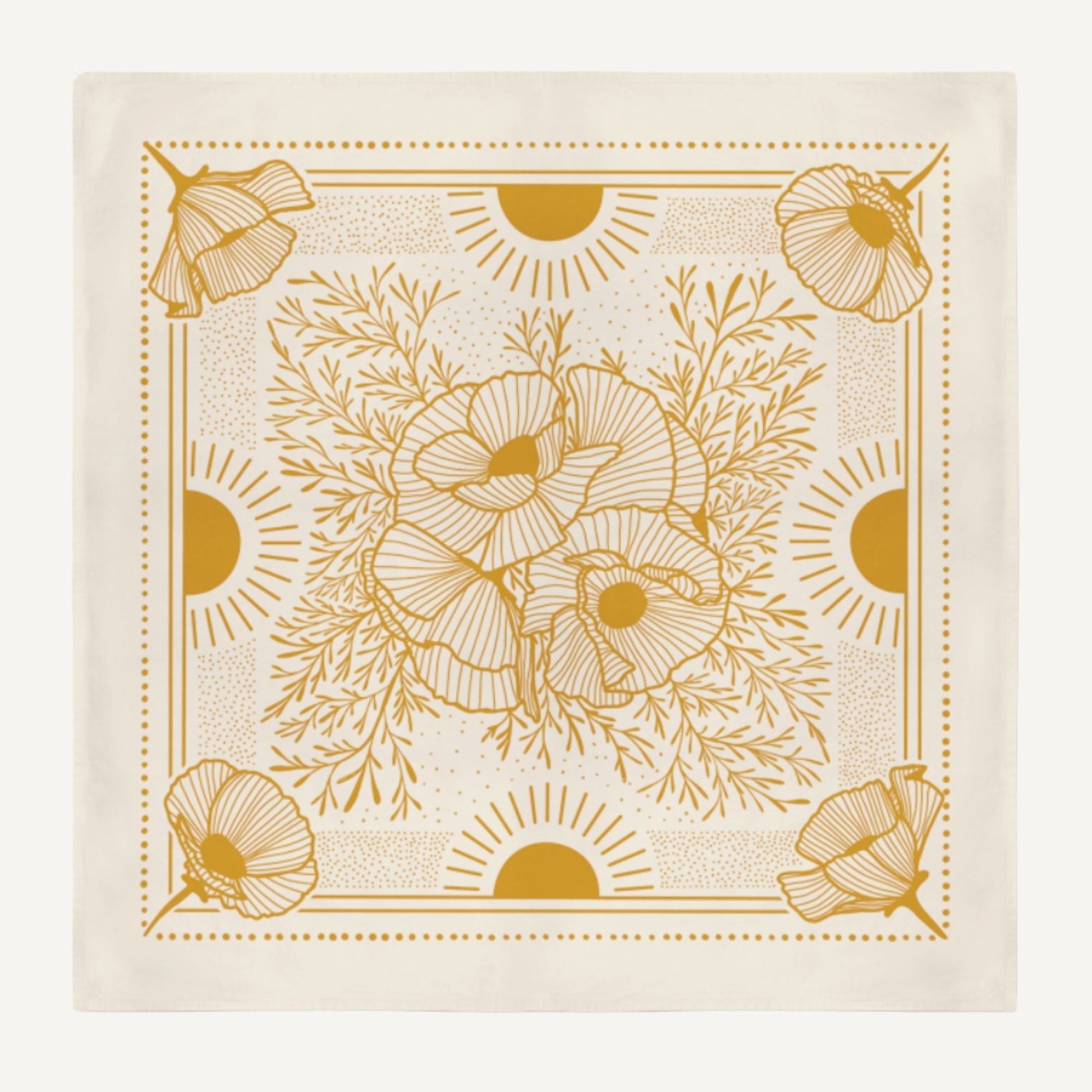 Sunrise Garden Bandana | 100% Cotton Home & Garden > Garden Gloves & Gear > Gardening Bandana - Minimalist Gardener