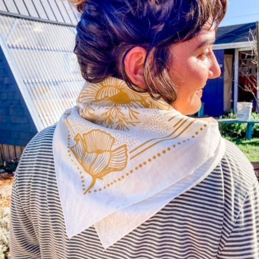 Sunrise Garden Bandana | 100% Cotton Home & Garden > Garden Gloves & Gear > Gardening Bandana - Minimalist Gardener