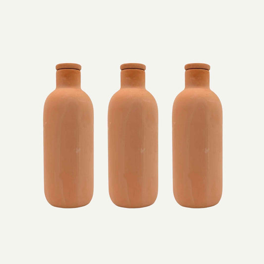 Terracotta Bottle Olla Irrigation Pots | Set of 3 Home & Garden > Garden Accessories > Watering - Minimalist Gardener