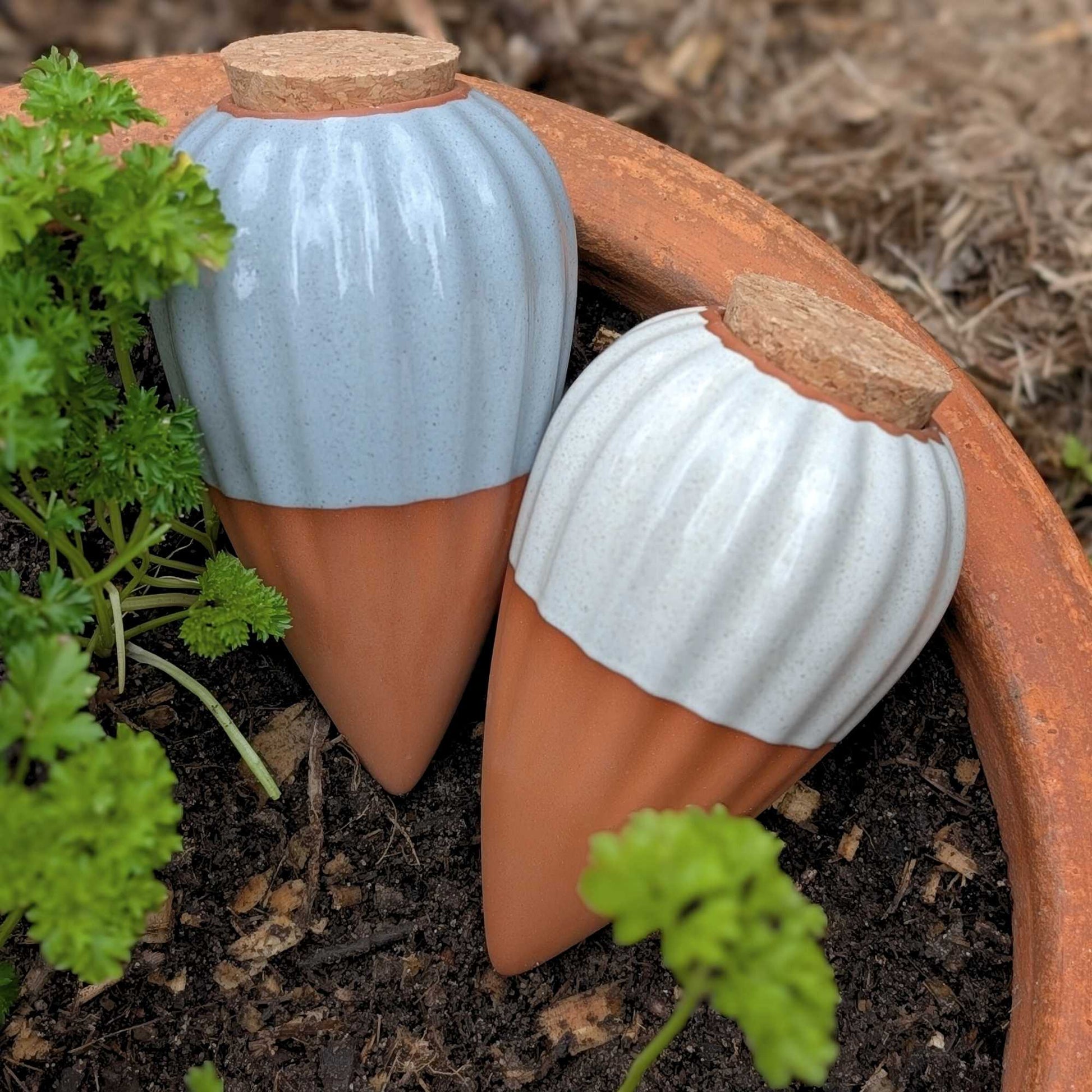 Terracotta Olla Irrigation Pot Drift Blue Home & Garden > Garden Accessories > Watering - Minimalist Gardener