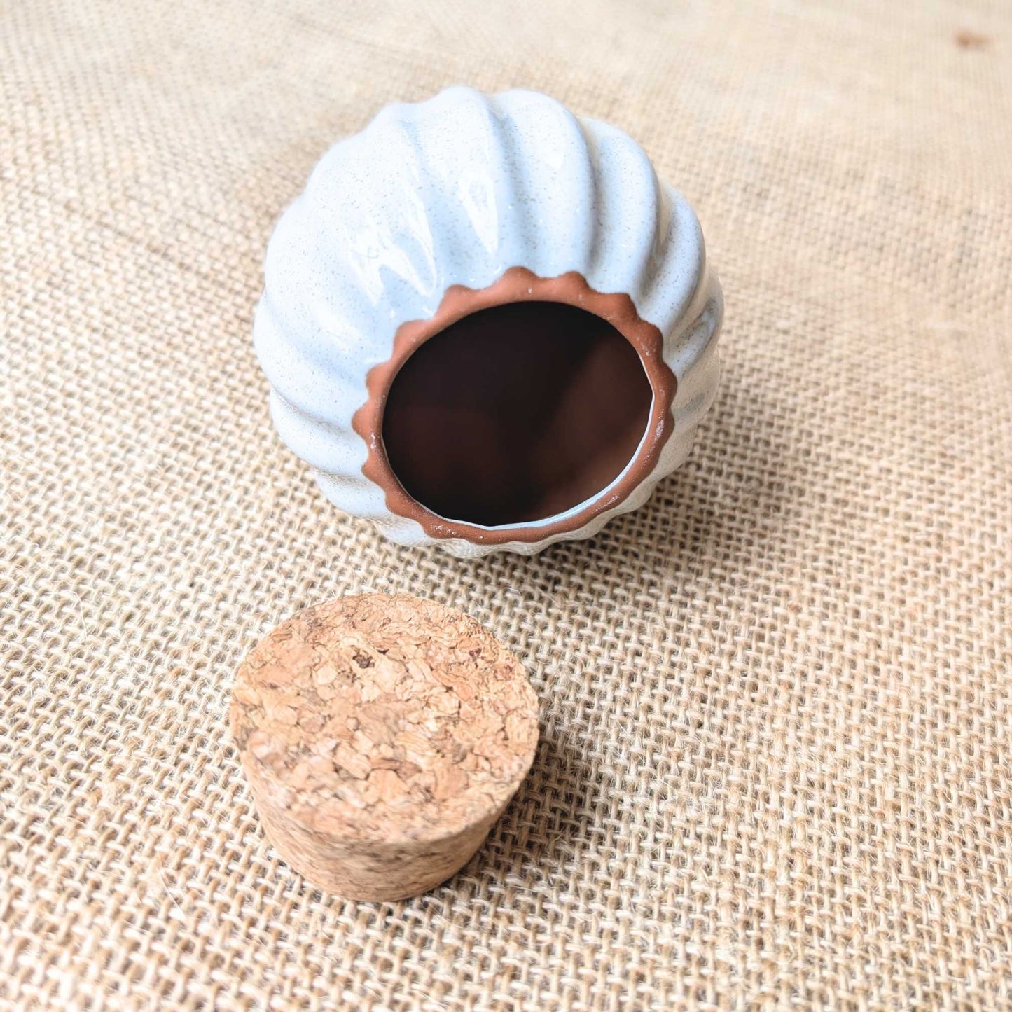 Terracotta Olla Irrigation Pot Speckled Linen Home & Garden > Garden Accessories > Watering - Minimalist Gardener