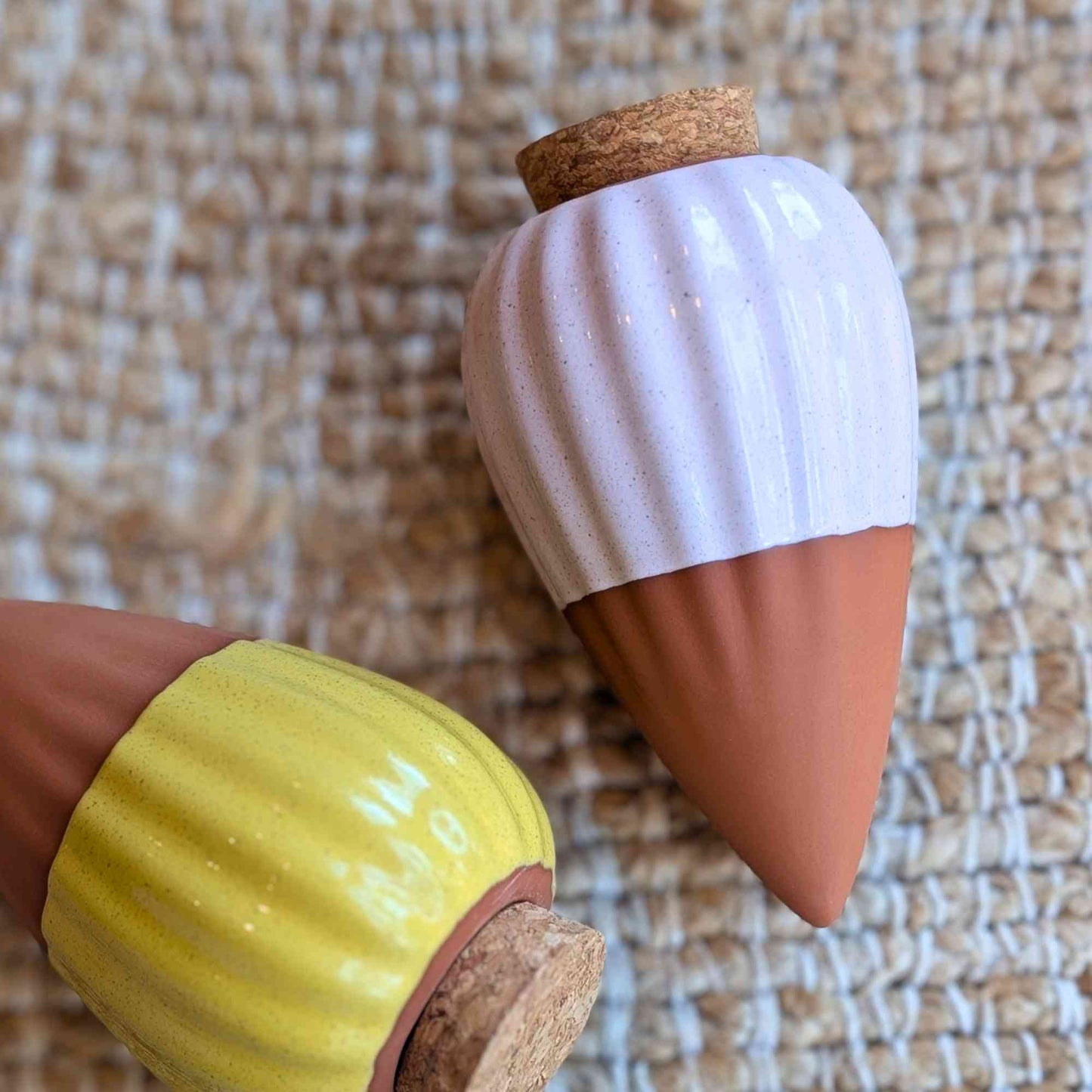 Terracotta Olla Irrigation Pots | Set of 3 Yellow, Pink, Green Home & Garden > Garden Accessories > Watering - Minimalist Gardener