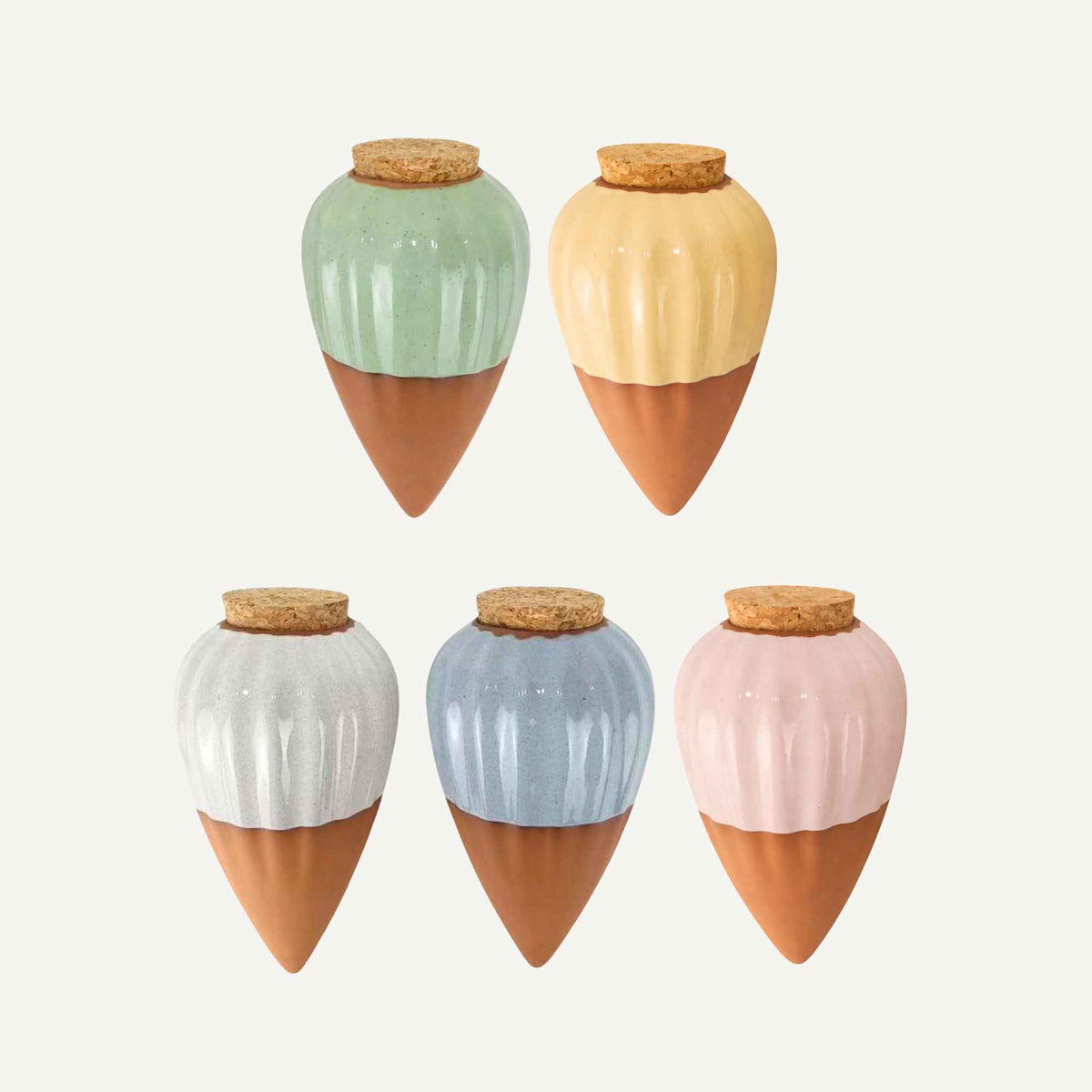 Terracotta Olla Irrigation Pots | Set of 5 Colours Home & Garden > Garden Accessories > Watering - Minimalist Gardener