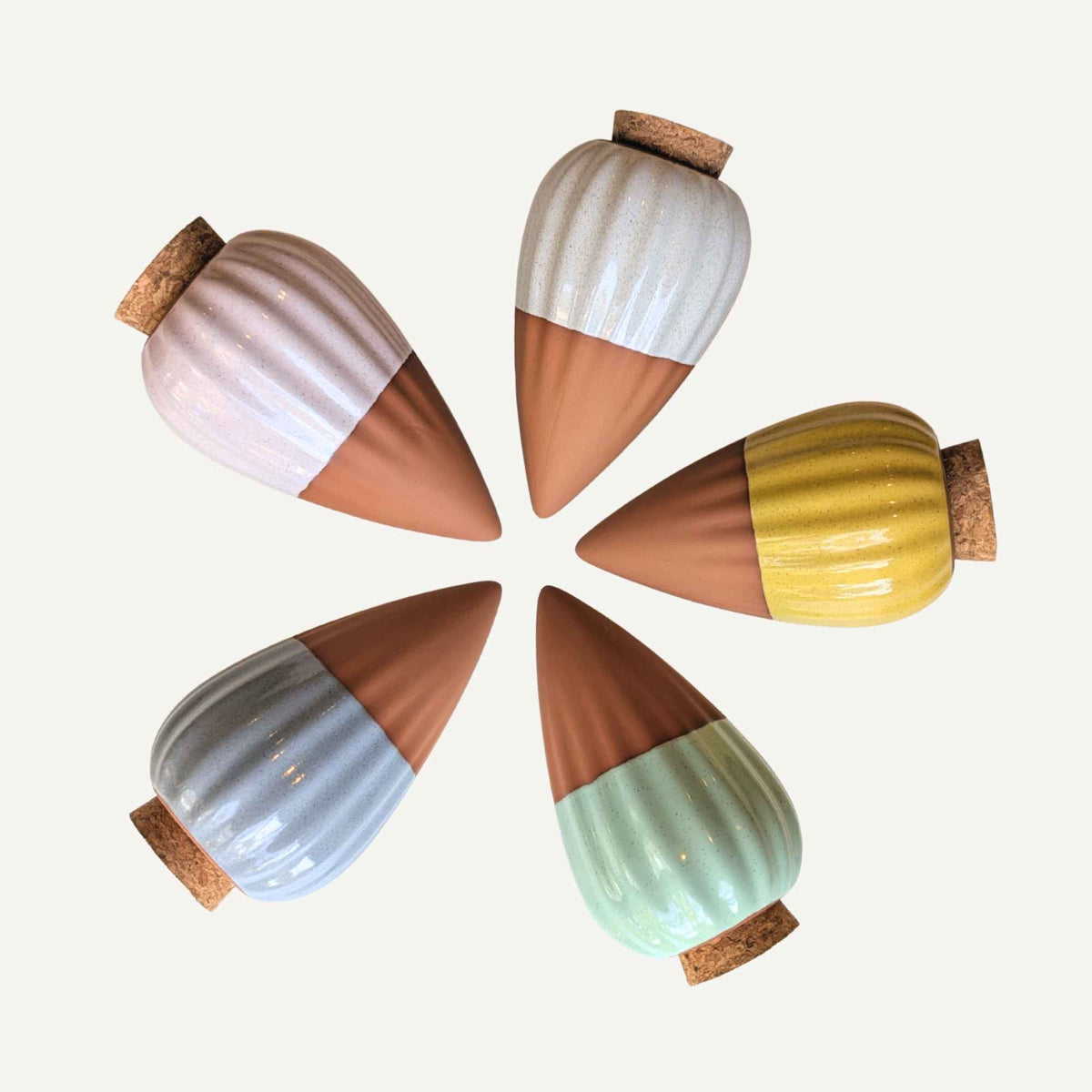 Terracotta Olla Irrigation Pots | Set of 5 Colours Home & Garden > Garden Accessories > Watering - Minimalist Gardener