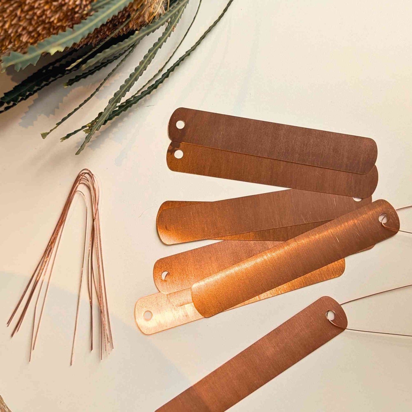 Tie On Copper Plant Labels | Pack of 10 Home & Garden > Garden Labels > Slate Plant Tags - Minimalist Gardener