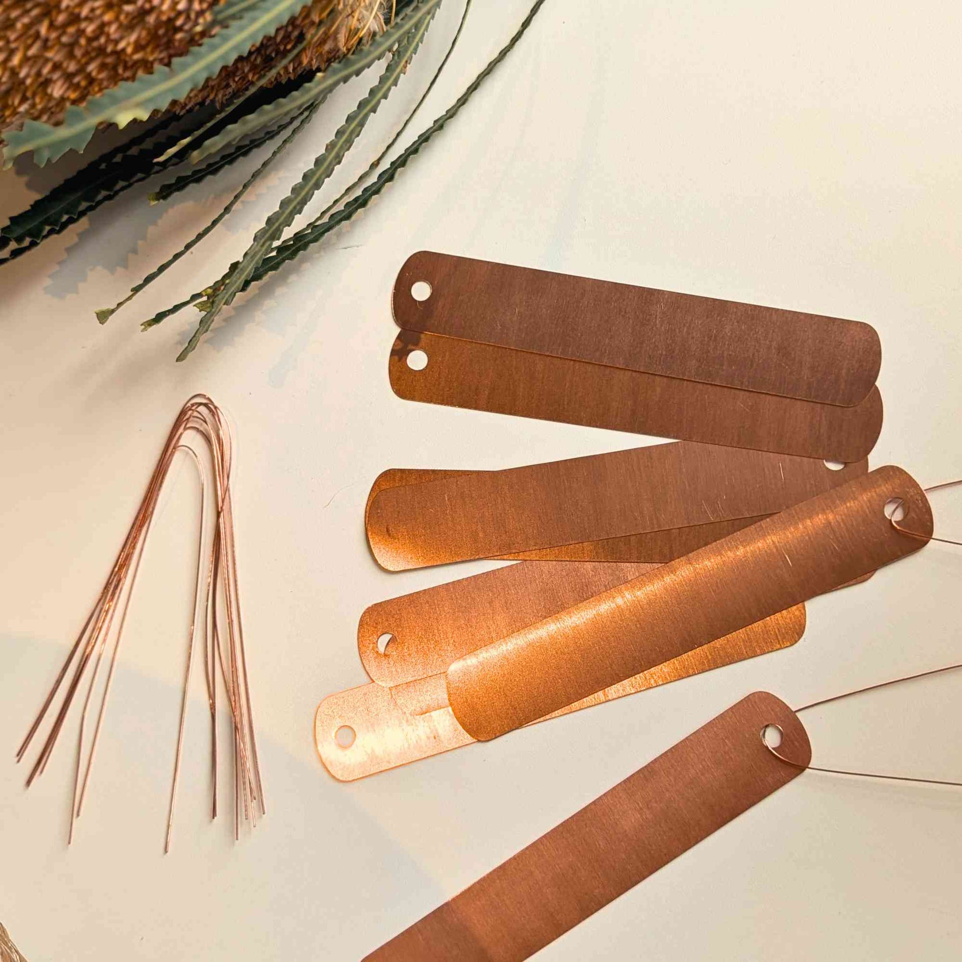 Tie On Copper Plant Labels | Pack of 10 Home & Garden > Garden Labels > Slate Plant Tags - Minimalist Gardener