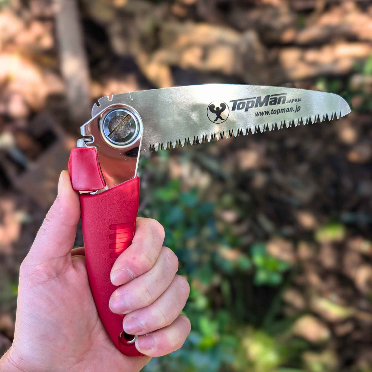 Topman Japanese 120mm Folding Pocket Saw | Red Home & Garden > Garden Tools > Pruning - Minimalist Gardener