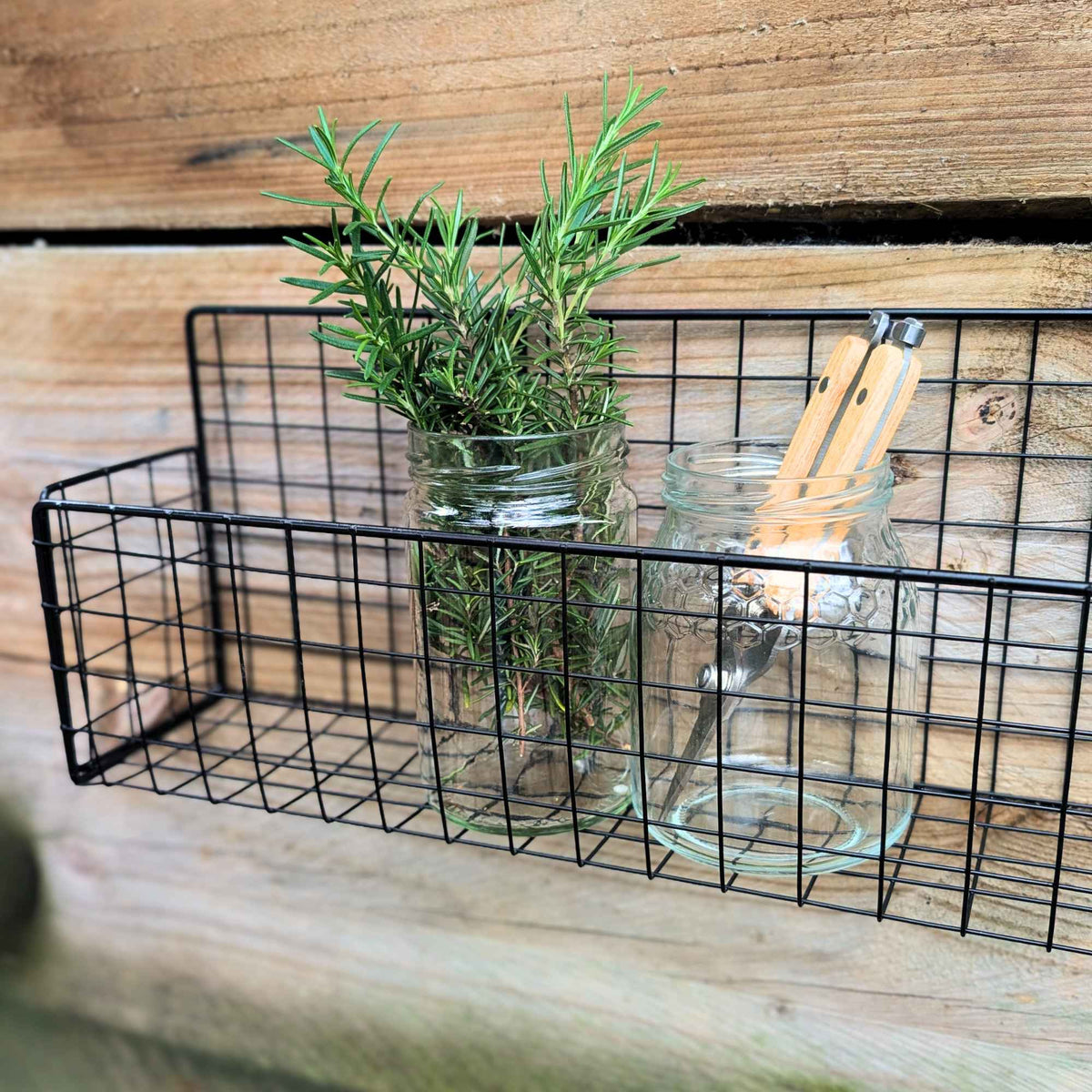 Wall-Mounted Pot Basket & Garden Organiser Home & Garden > Garden Accessories > Organisation & Storage - Minimalist Gardener