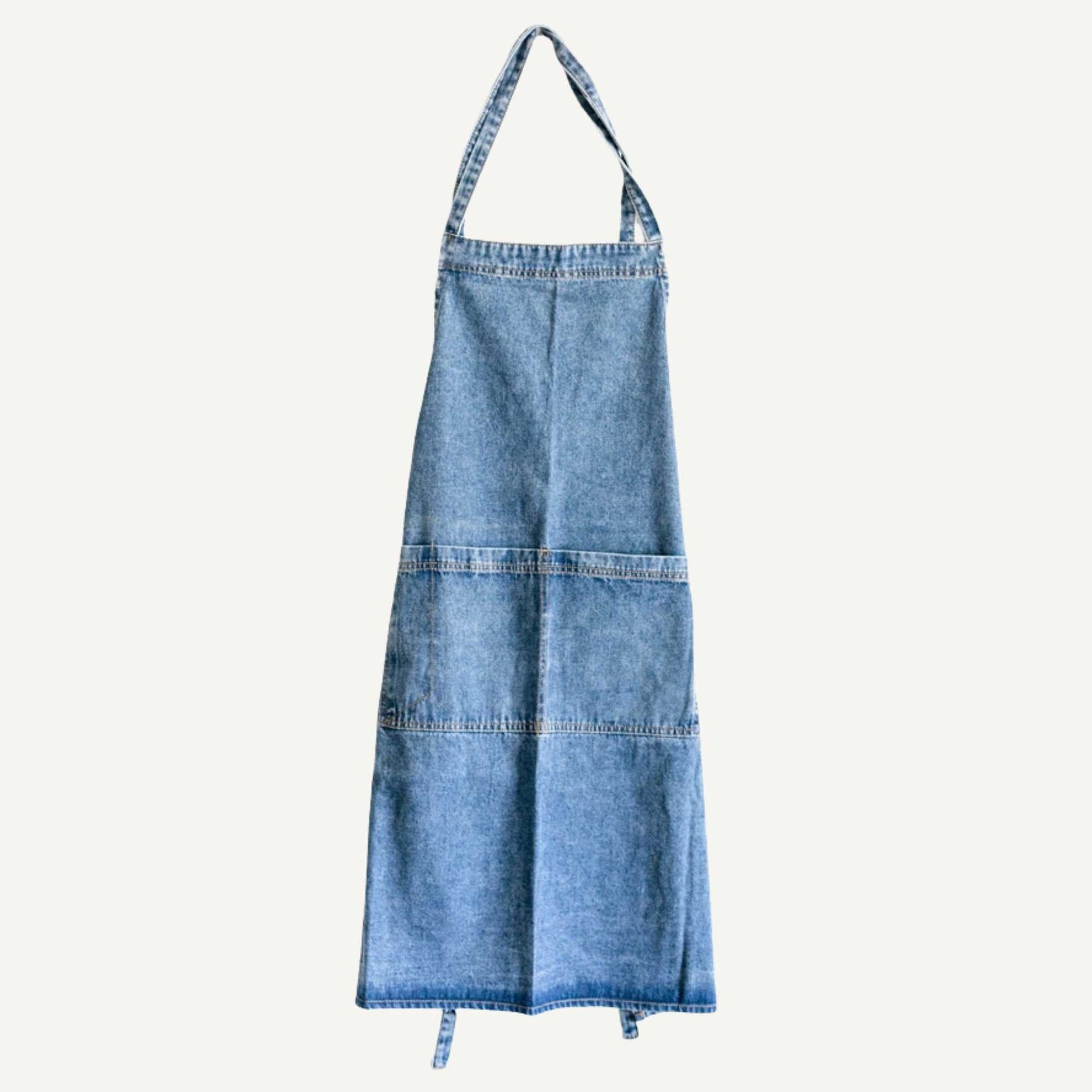 Washed Denim Gardening Apron Dark Blue Home & Garden > Personal Protection > Gardening Apron - Minimalist Gardener