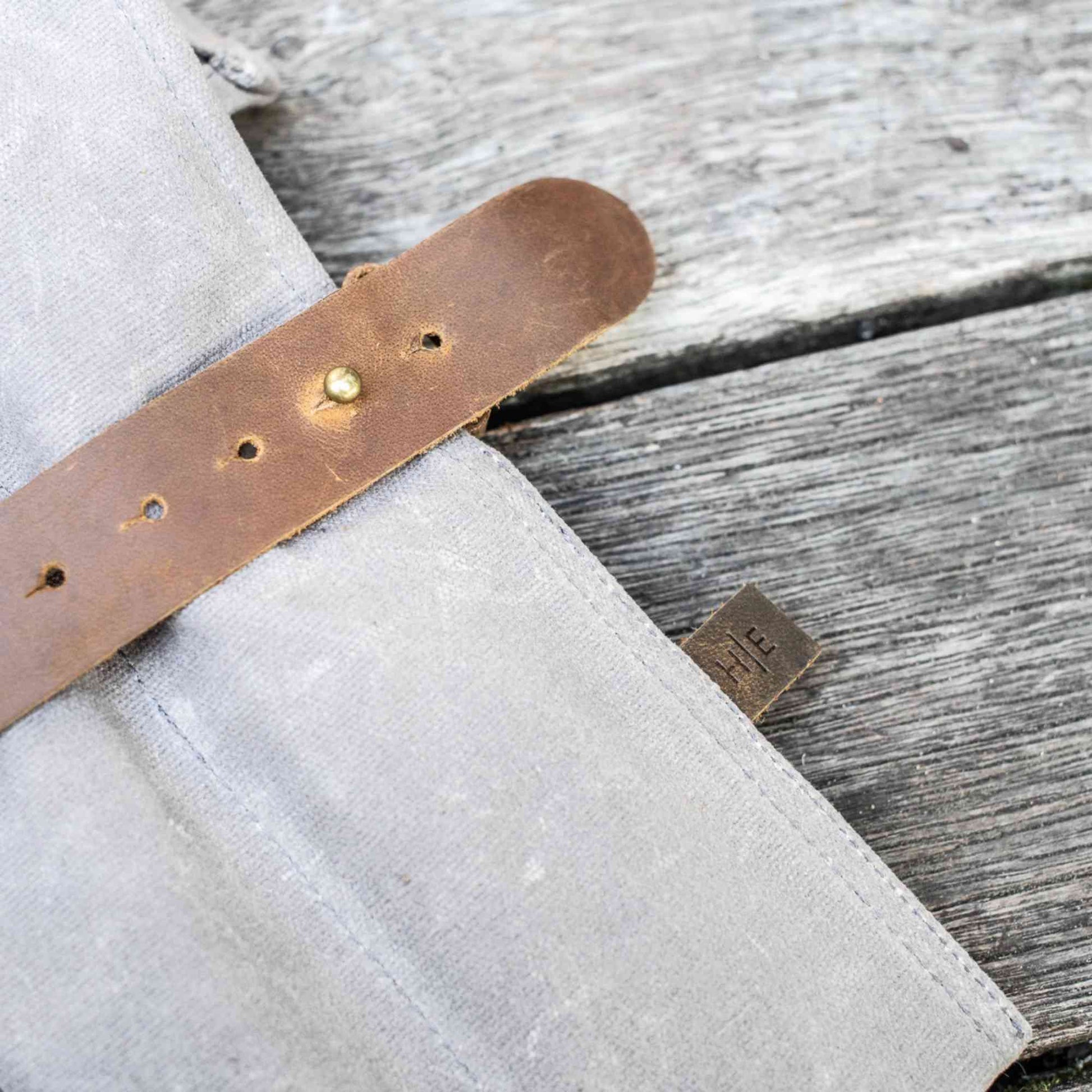 Waxed Canvas Garden Tool Roll | Ash Garden organisation > Garden Storage > Garden Tool Caddy - Minimalist Gardener