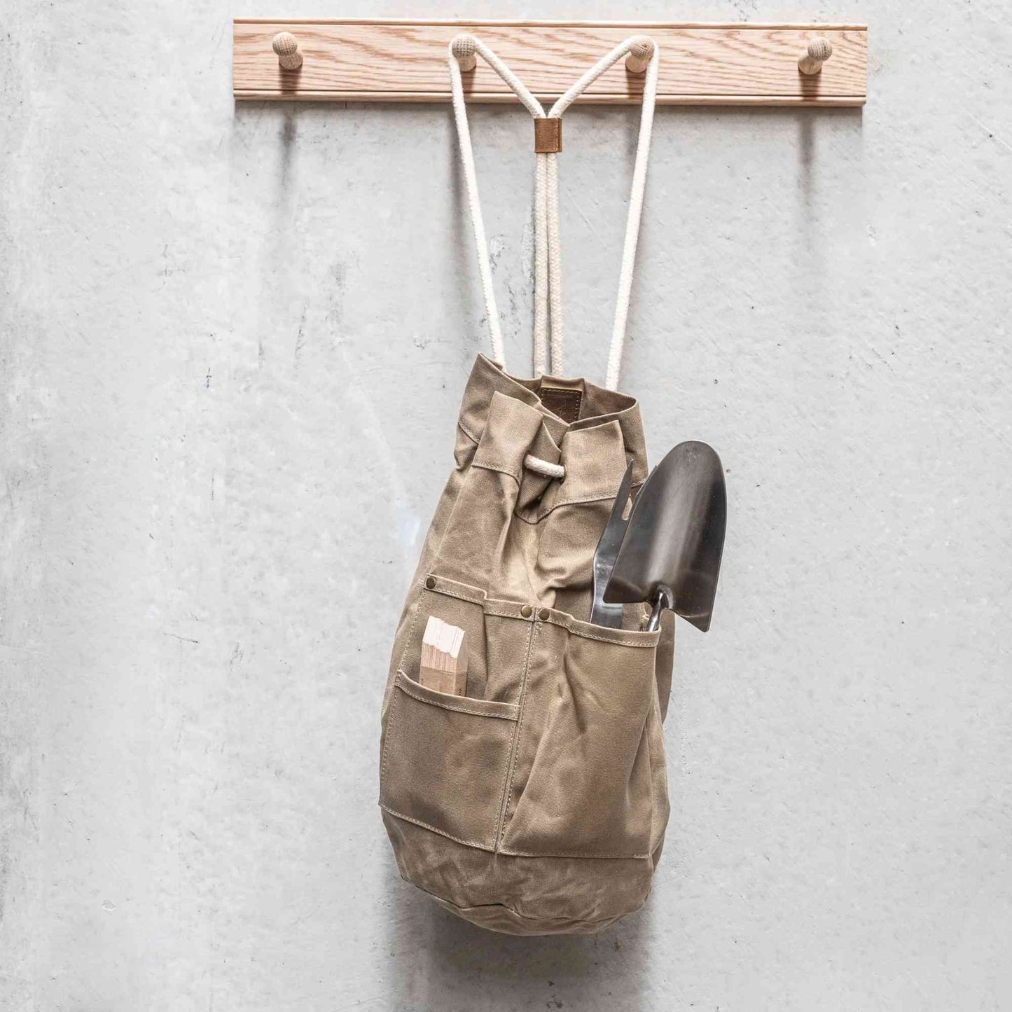 Waxed Canvas Garden Utility Bag | Limited Edition Garden Storage > Garden Bags > Garden Tool Bag - Minimalist Gardener